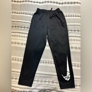 Nike Kids Black Joggers with White Logo XL